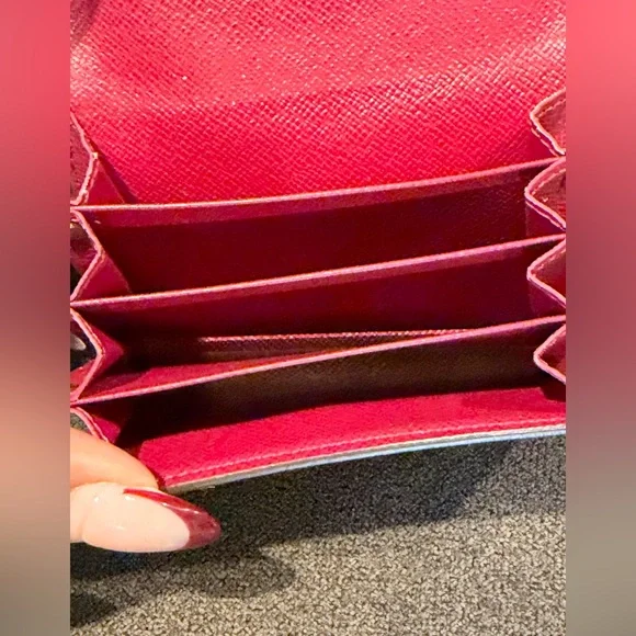 Louis Vuitton Sarah Style Multicartes Card Case - Fuchsia and Monogram - Picture 8 of 10